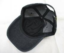 【新品・即決】 #ブラック 黒 帽子 ビンテージ デニム調 ダメージ仕様 調節可_画像2
