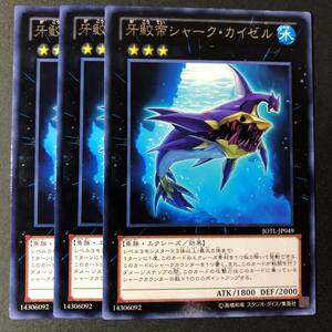 遊戯王 牙鮫帝シャーク・カイゼル レア 字レア 3枚 JOTL-JP049