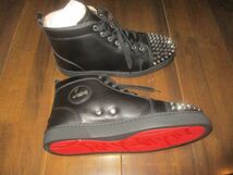 ■クリスチャンルブタン LOU SPIKES FLAT CALF BK65 サイズ41 27cm 新品 Christian Louboutin 1151061 スタッズ スパイク ■_画像2