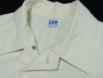 美品Leeリー復刻[44-J]LM5412LocoJacketデニムカバーオールM(38)生成りオフホワイト_画像5