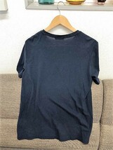 L5★送料185円★Crocodile/クロコダイル/半袖Tシャツ/ワンポイント刺繍/M/紺/ネイビー系_画像5