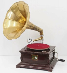 ■□Victor Gramophone His Master's Voice ラッパ型 蓄音機 グラモフォン社 ビクター□■015134015J-2□■