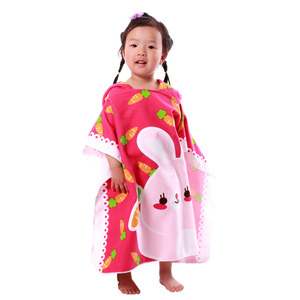  new goods wrap towel bathrobe 60cm height with a hood ........ rabbit rabbit pretty pink put on change . convenience 