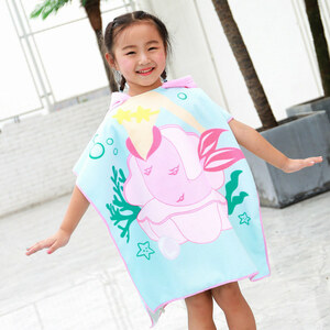  new goods wrap towel bathrobe 60cm height with a hood ..... person fish bath towel pretty pink put on change . convenience 