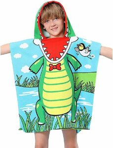  new goods wrap towel bathrobe 60cm height with a hood .....wani crocodile with a hood . bath towel put on change . convenience 