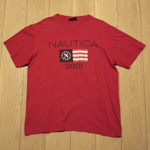 USA古着卸 Lサイズ NAUTICA ノーティカ 2001 プリント Tシャツ