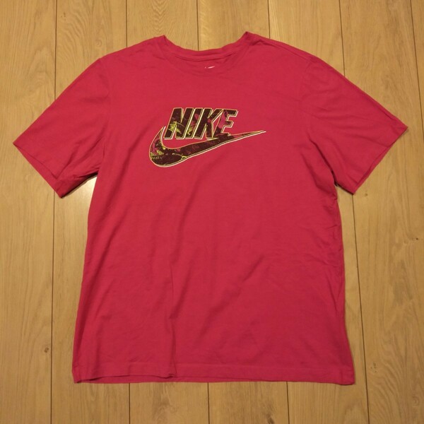 USA古着卸 Lサイズ THE NIKE TEE ナイキ ロゴ プリント Tシャツ