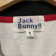 夏場に！ Jack Bunny!! ジャックバニー パーリーゲイツ 速乾性 半袖 ポロシャツ 千鳥柄 1サイズ レディース ゆうパケ可 ○ 新規×_画像5