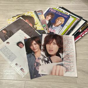 赤西仁 1 切り抜き 59p ピンナップ2枚 KAT-TUN ジャニーズ 雑誌 myojo ポポロ POTATO duet wink up