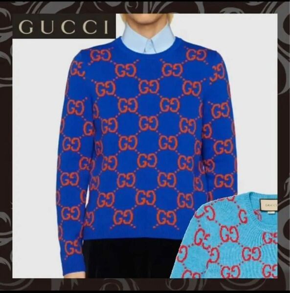 新品 GUCCI 22ss GGモノグラムニット セーター XL