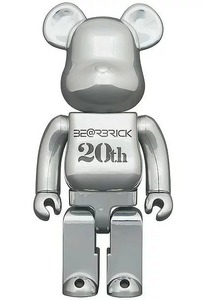 MEDICOM TOY BE@RBRICK WORLD WIDE TOUR 3 20th DEEP CHROME Ver. 400% メディコムトイ ワールドワイドツアー3 ディープクローム