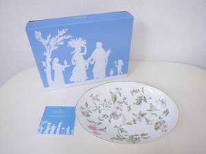 未使用　ウェッジウッド 　Wedgwood　スウィートプラム　オーバルディッシュ　25cm