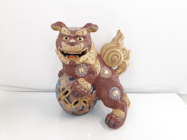 九谷焼 盛 狛犬 獅子 小槌 魔除 特大サイズ | comidadahorta.com.br