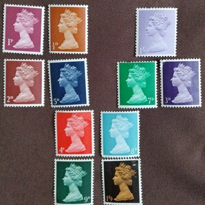 外国切手 エリザベス女王 イギリス ジャンク 印なし 糊ありの画像1
