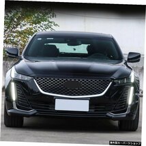 2PCS For Cadillac CT5 2020 2021デイタイムランニングライトDRLカーLEDデイライトフロントバンパーフォグランプ方向指示器 2PCS For Cadi_画像2