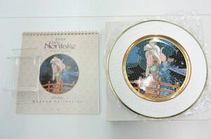 ●箱付 Noritake 1999 クリスマスプレート イヤープレート LADY in PARIS カレンダー・スタンド付属