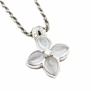  beautiful goods Boucheron crystal diamond necklace K18WG white gold lady's jewelry Boucheron