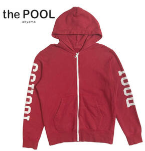 the POOL aoyama ジップアップ パーカー S スウェット 赤系 プールアオヤマ fragment