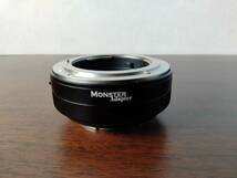 【美品】MONSTER Adapter LA-FE1 Nikon F→SONY E モンスターアダプター ニコンF→ソニーEマウント変換アダプター_画像1