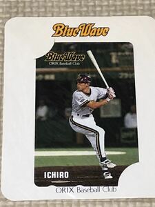 [ unused ] telephone card ichi low ICHIRO Orix blue wave s cardboard attaching 