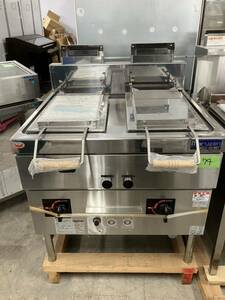 [ springs sale! unused! gas gyoza roasting machine! prompt decision!220,000 jpy ]