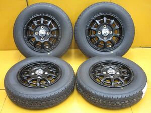 新品 ホイールタイヤ 4本 145/80R12 2023年製 共豊 AME H4 MOTOR ラジアル タイヤ ブリヂストン K370