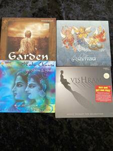 インド　音楽　ＣＤ　４点セット　Ashirvad 、ＶＩＳＨＲＡＭ、ＨＯＬＹ　ＣＨＡＮＴＳ、ＧＡＲＤＥＮ