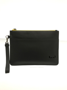 FENDI*MICRO OCCHI/ clutch bag / leather /GRY/7N0087-A1WS-F0JGZ