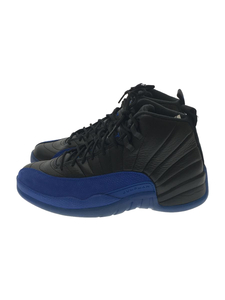 NIKE◆AIR JORDAN 12 RETRO/エアジョーダン12レトロ/ブラック/130690-014/25.5cm/B