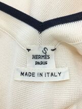 HERMES◆HERMES エルメス ノースリーブワンピース/36/シルク/IVO_画像3