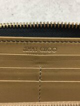 JIMMY CHOO◆長財布/レザー/BEG/無地/レディース_画像3