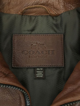 COACH◆レザージャケット・ブルゾン/XS/牛革/BRW_画像3