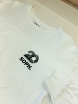 SOPHNET.◆SOPH.20/L/S TEE/長袖Tシャツ/-/コットン/WHT/プリント/SOPH20-00005_画像8