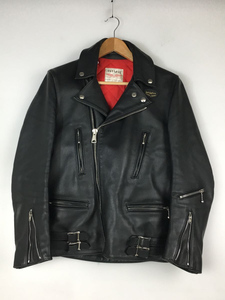 Lewis Leathers* double rider's jacket /34/ leather / black / plain / lightning 