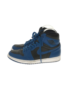 NIKE◆AIR JORDAN 1 RETRO HIGH OG/ハイカットスニーカー/27cm/BLU/555088-404