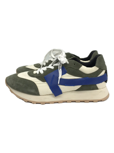 OFF-WHITE◆ARROW RUN 40/ランニングシューズ/42/約26.5cmグリーン/緑/スウェード/スニーカー/靴