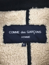 COMME des GARCONS HOMME◆ショップコート/S/ウール/RED/チェック/HN-C015/AD2014/ウール縮繊コート_画像3