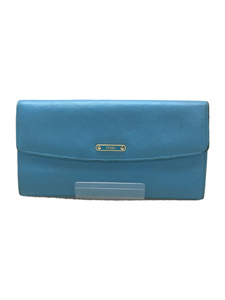 FENDI◆長財布/レザー/BLU/レディース/ブルー/使用感有/8M0340/クレヨン