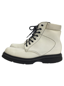 Dr.Martens◆ブーツ/UK10/WHT/レザー/1B43/スレ有