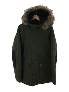 Carhartt◆トラッパーパーカ/TRAPPER PARKA/ジャケット/L/ポリエステル/グリーン/マウンテンパーカ