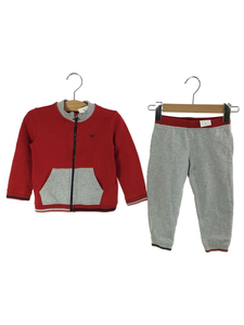 EMPORIO ARMANI◆Tracksuit/セットアップ/100cm/コットン/RED/6ZHV02