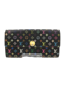 LOUIS VUITTON◆ポルト・フォイユ・サラ_モノグラム・マルチカラー_マルチカラー/PVC/マルチカラー/レディース