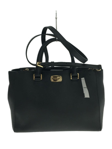 MICHAEL KORS◆ショルダーバッグ/-/BLK/無地/35S6GSOT2L/ミディアム/サッチェル/2way