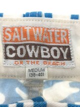 SALTWATER COWBOY◆ソルトウォーターカウボーイ/ショートパンツ/M/アイボリー/総柄/刺繍_画像3