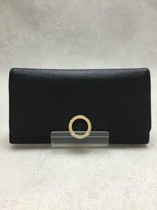 BVLGARI◆39373/ブルガリ/長財布/レザー/ブラック