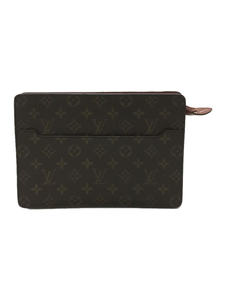 LOUIS VUITTON◆ポシェットオム_モノグラムキャンバス/PVC/BRW/M51795