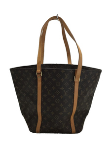 LOUIS VUITTON◆サックショッピング_モノグラムキャンバス/PVC/ブラウン/M51108