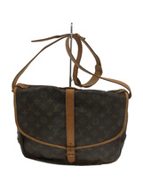 LOUIS VUITTON◆ソミュール35_モノグラムキャンバス/PVC/BRW/M42254_画像1