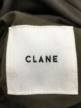 CLANE◆19AW/2WAYリバーシブル袖キルティングミリタリーロングボアコート/1/ポリエステル/KHK/無地_画像3