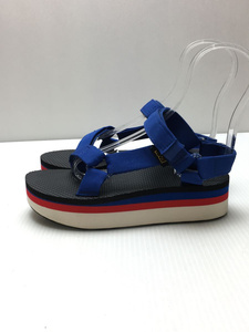 Teva◆フラットフォーム/厚底/サンダル/22cm/BLU/ナイロン/1013653